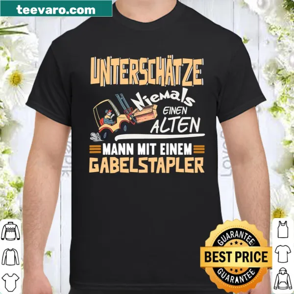 Bold shirt celebrating forklift drivers with professional text
