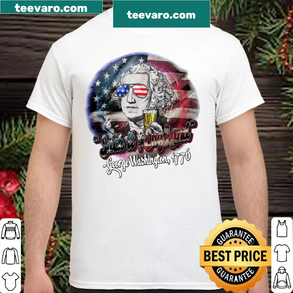 Historical shirt with bold text about George Washington