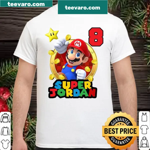 Custom Super Mario birthday party t-shirt design