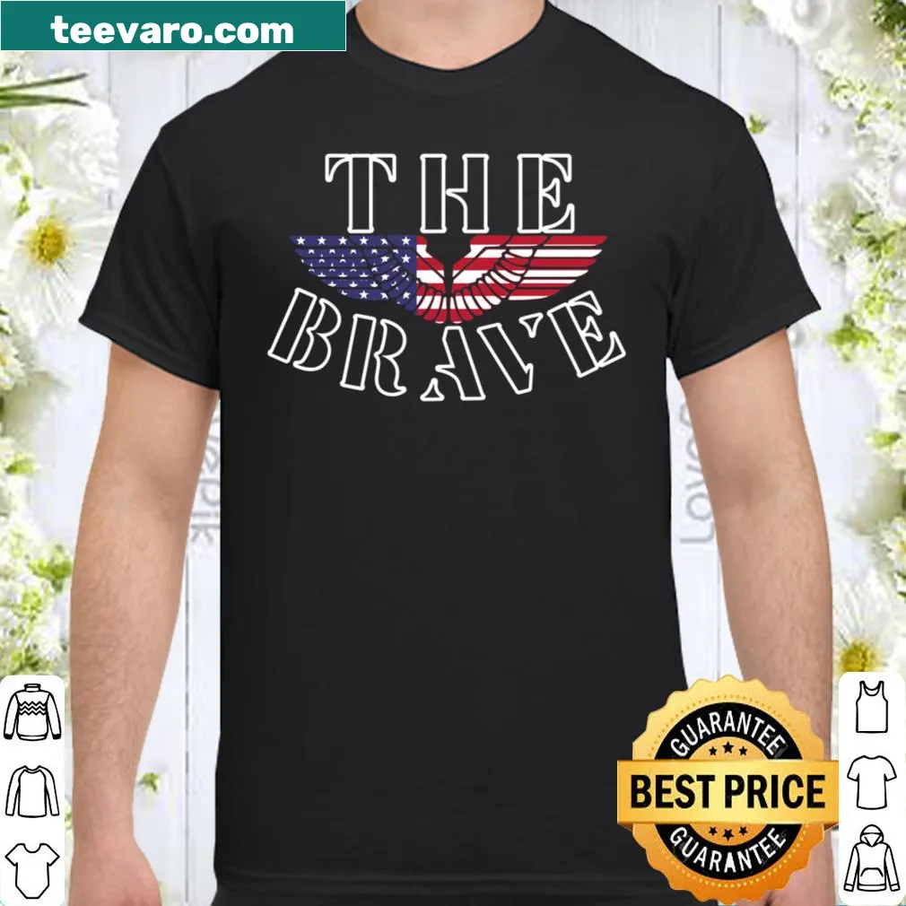 Memorial Day shirt with 'THE BRAVE - USA' text