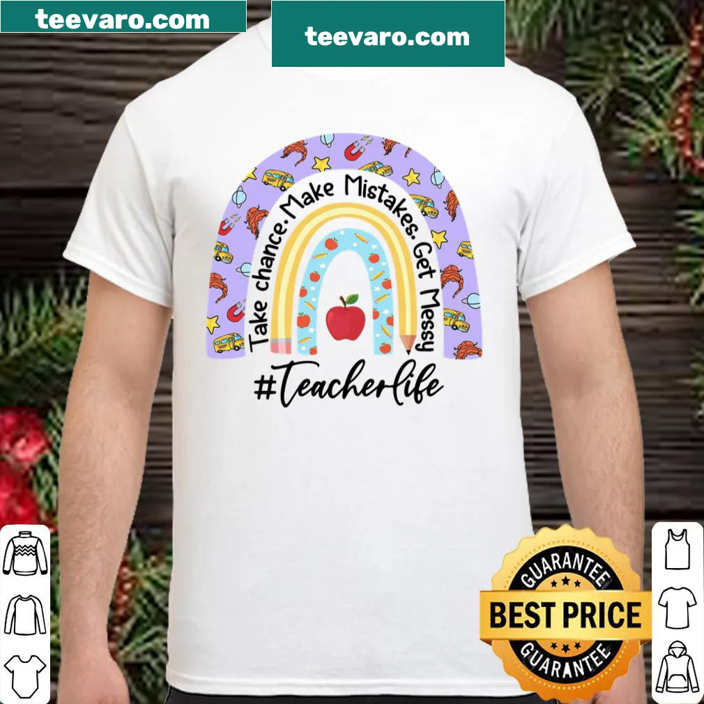 Inspirational teacher shirt with learning motto
