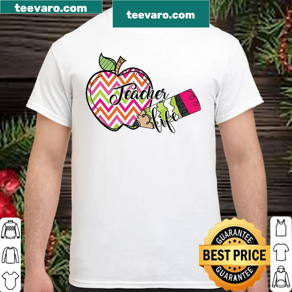 Charming shirt with 'Teacher Life' design celebrating educators