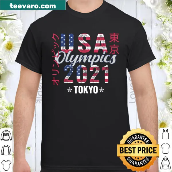 Team USA shirt with an American flag design for the Olympics