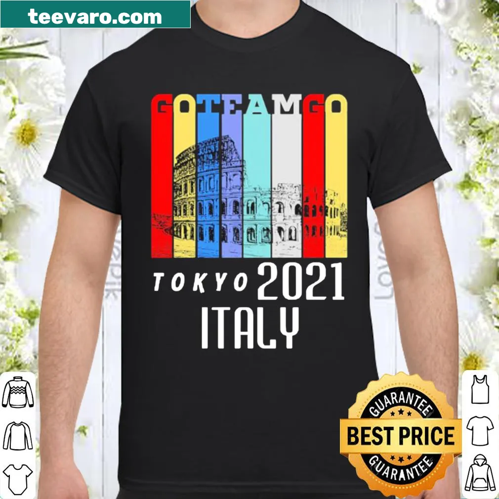 Team Go Team Go Tojyo 2021 Italy shirt with bold text