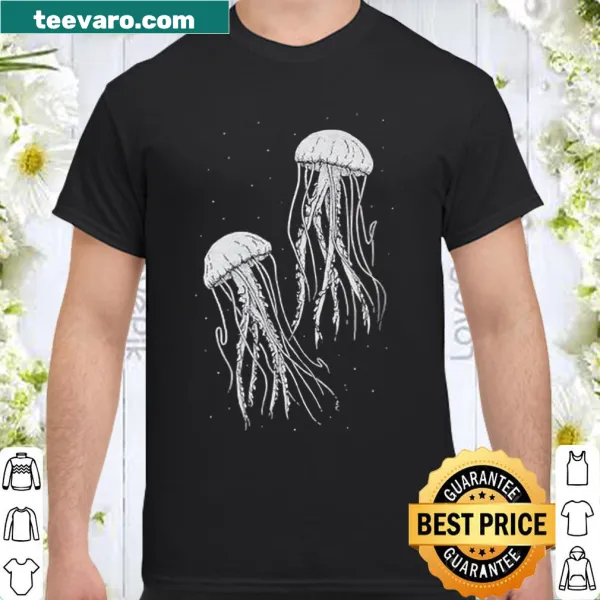 Playful jellyfish illustration on a fun shirt design