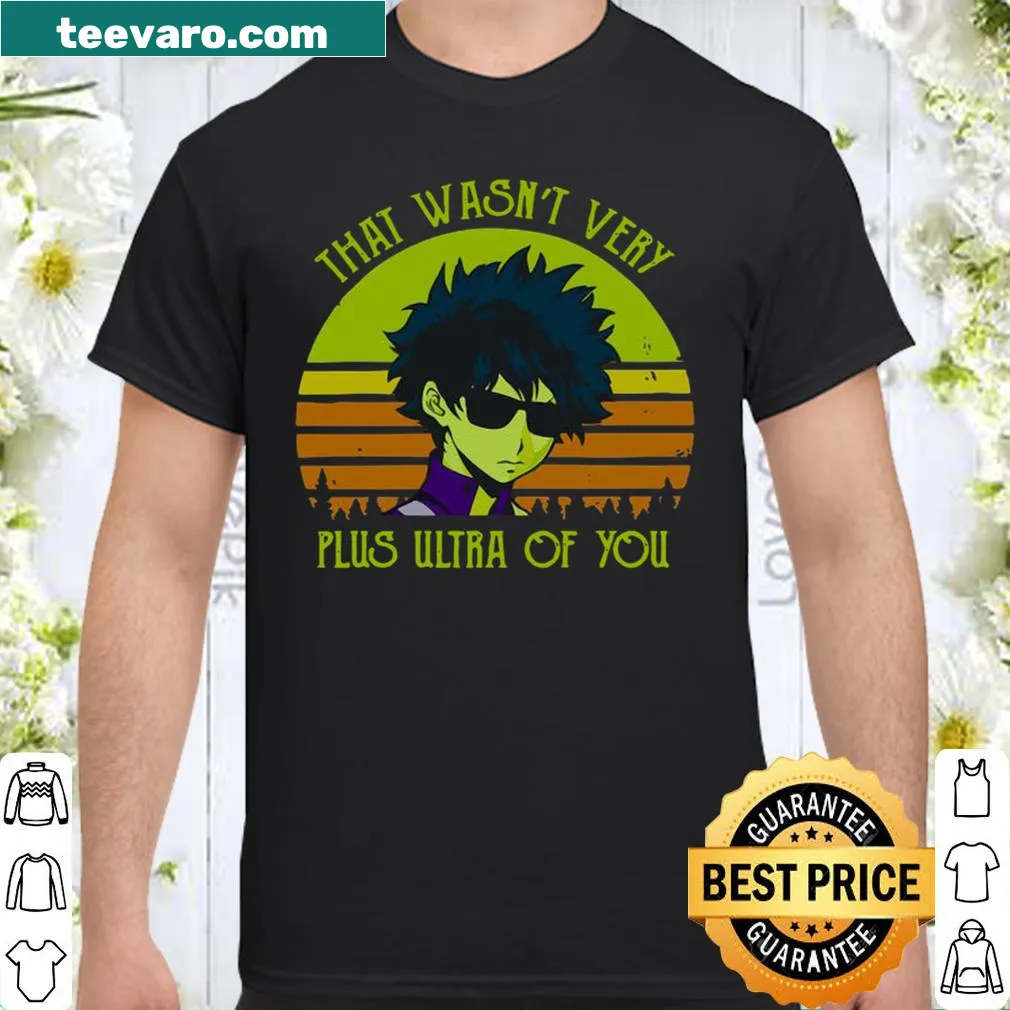 Vintage-style shirt with humorous text referencing Plus Ultra