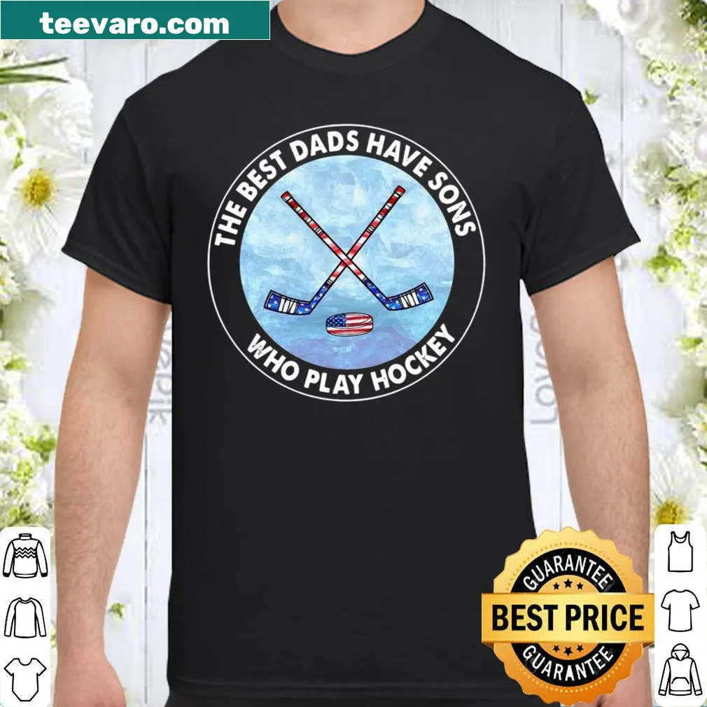 Proud hockey dad shirt with bold text