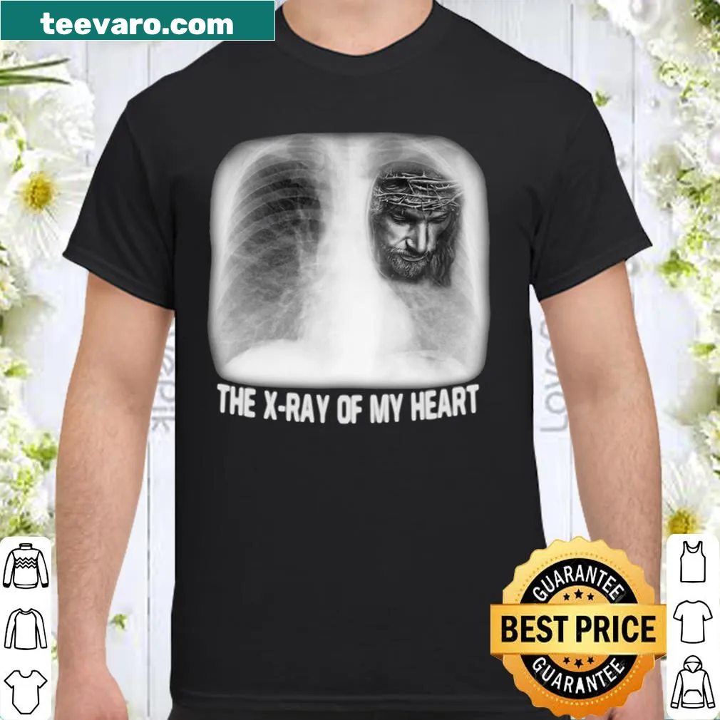 X-ray graphic of a heart with a cross for faith expression