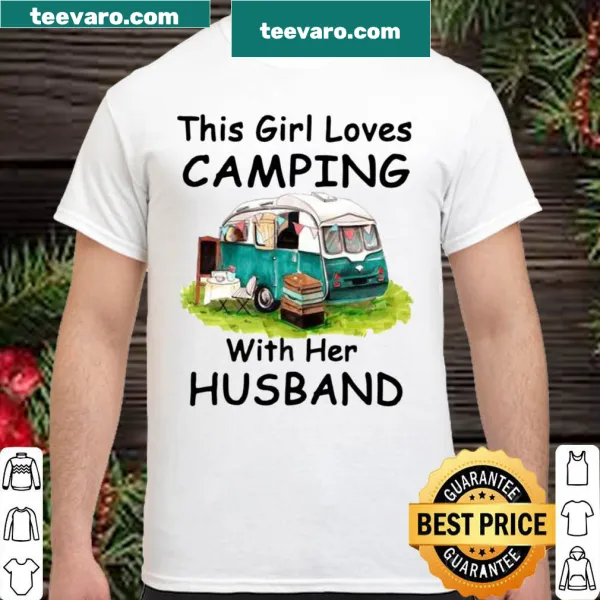 Illustrated camping shirt celebrating love for nature and partnership.
