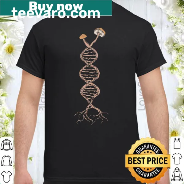 Bold black typography shirt with abstract design