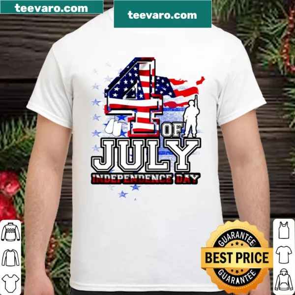 Fourth of July T-shirt featuring Independence Day text