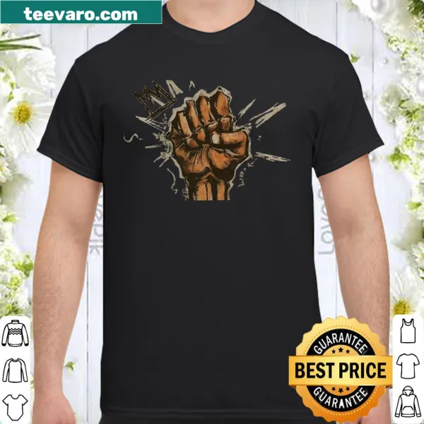 Shirt promoting unity and peace messages.