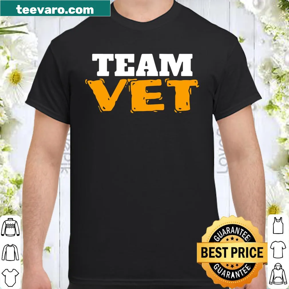 V.E.T. Team T-shirt for veterinary professionals and animal lovers