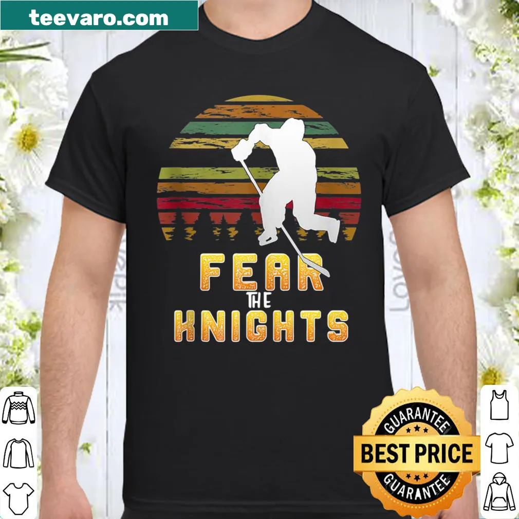 Retro ice hockey goaltender shirt with bold graphic