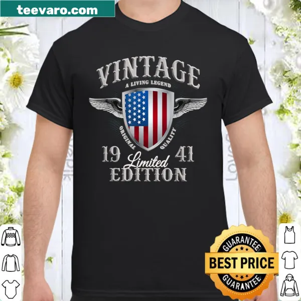 Vintage T-shirt celebrating a 79th birthday, born in 1941.