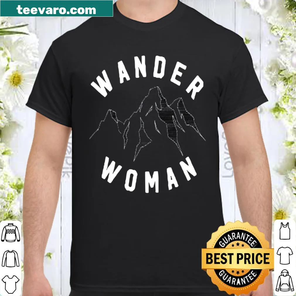 Wander Woman shirt with inspiring adventure-themed graphic