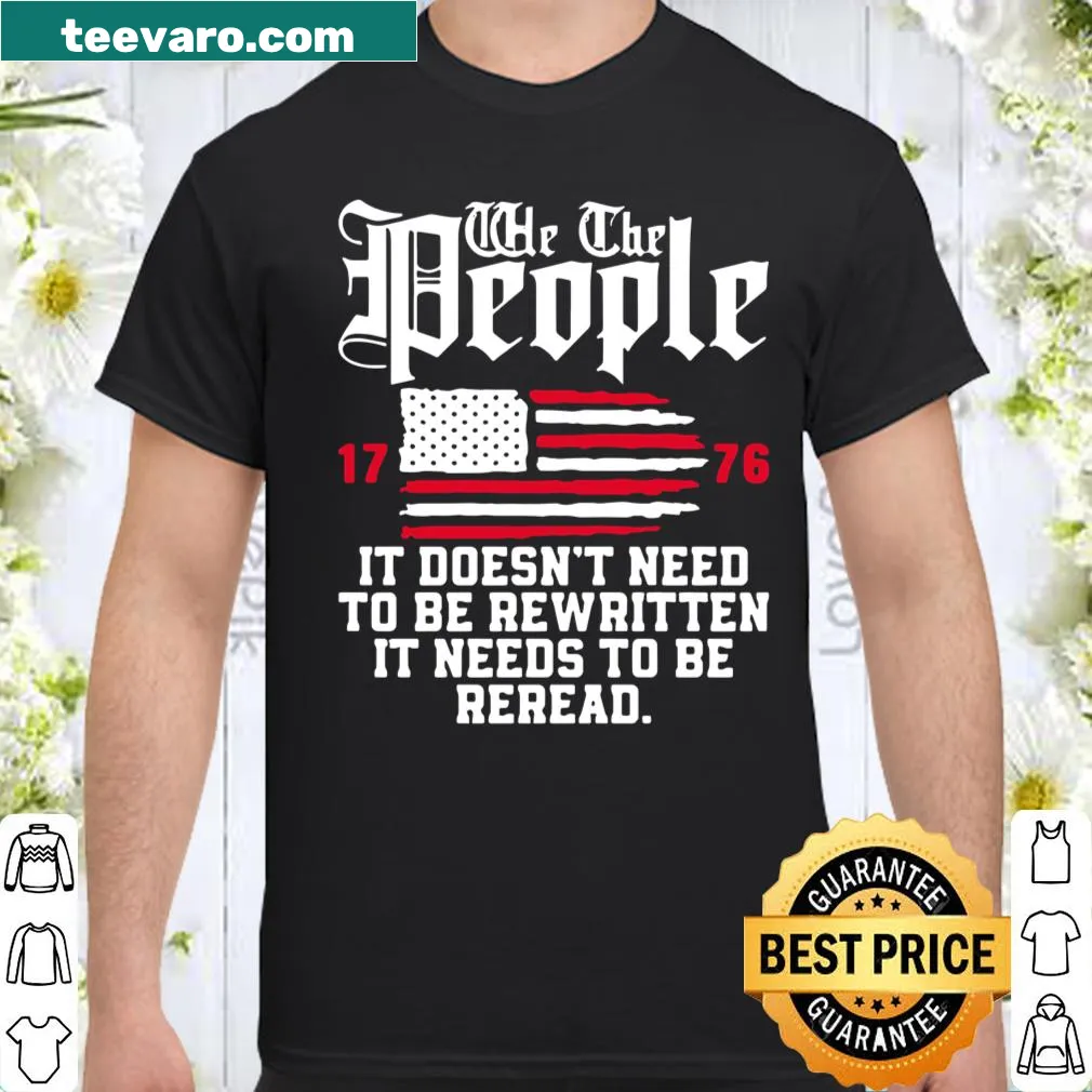 Patriotic shirt with 'We The People' text for Independence Day