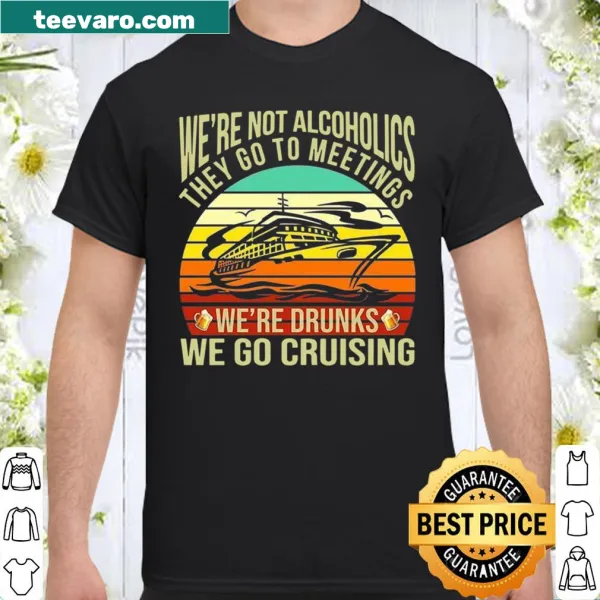 Funny shirt distinguishing casual drinkers from alcoholics
