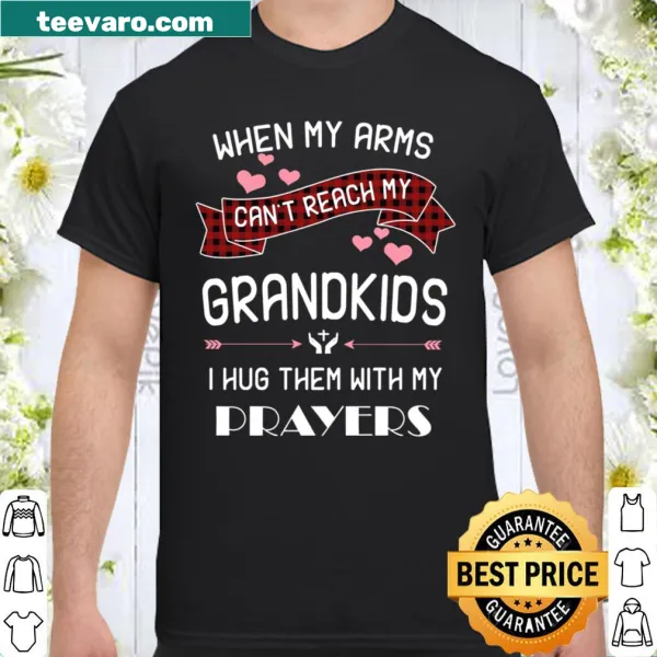 Sentimental shirt expressing love for grandkids through prayers