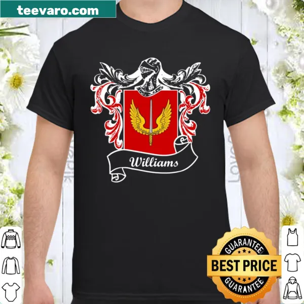 Williams coat of arms family crest shirt showing pride in heritage