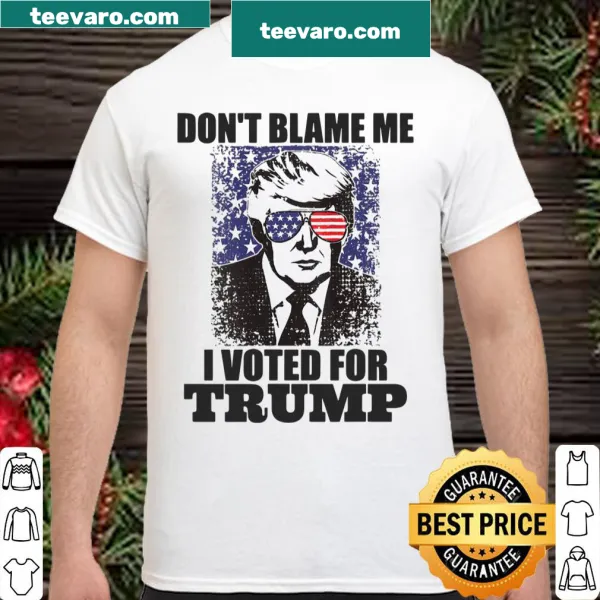 Vintage women's shirt with American flag and political slogan