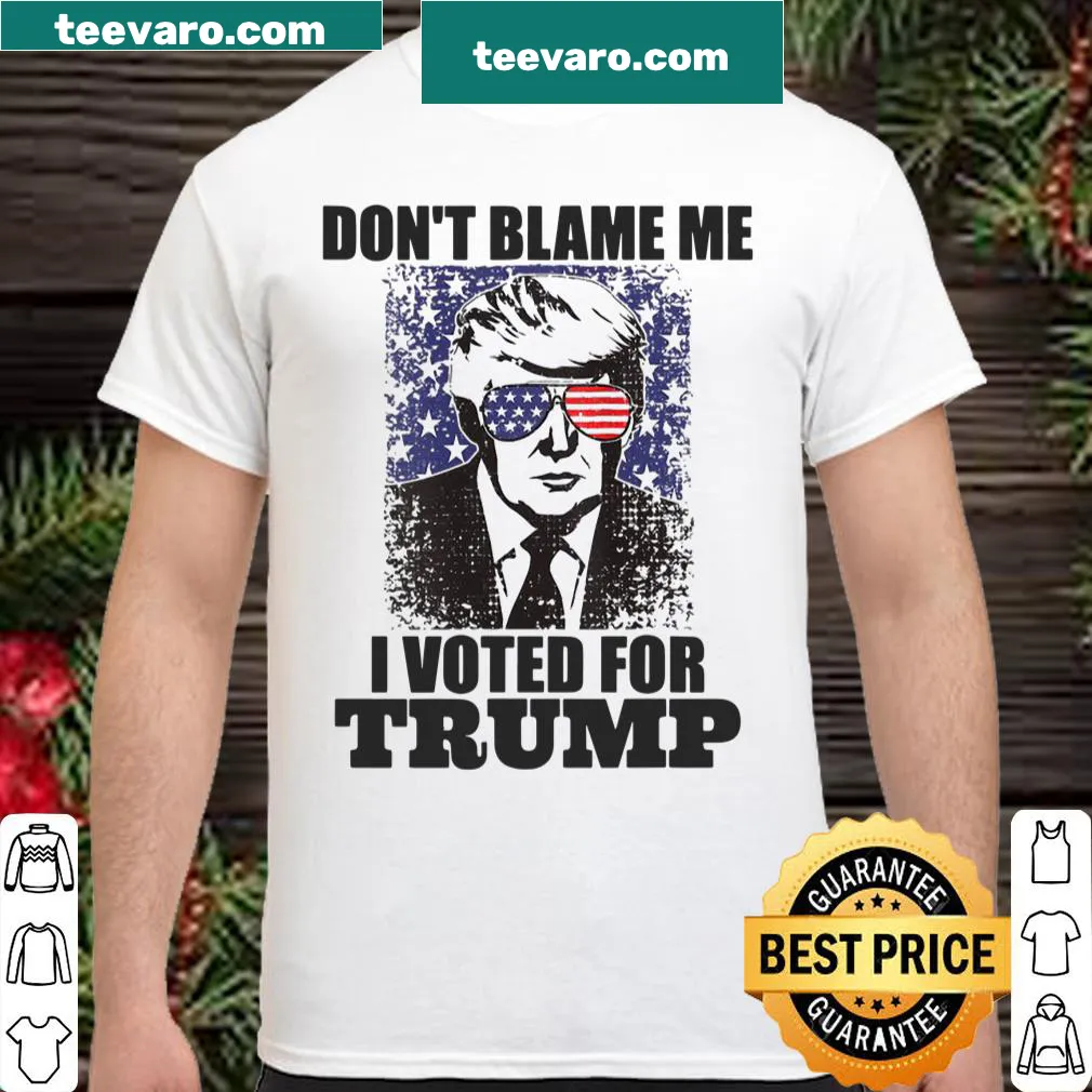 Vintage women's shirt with American flag and political slogan