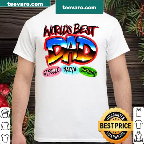 Personalized typography shirt celebrating dads