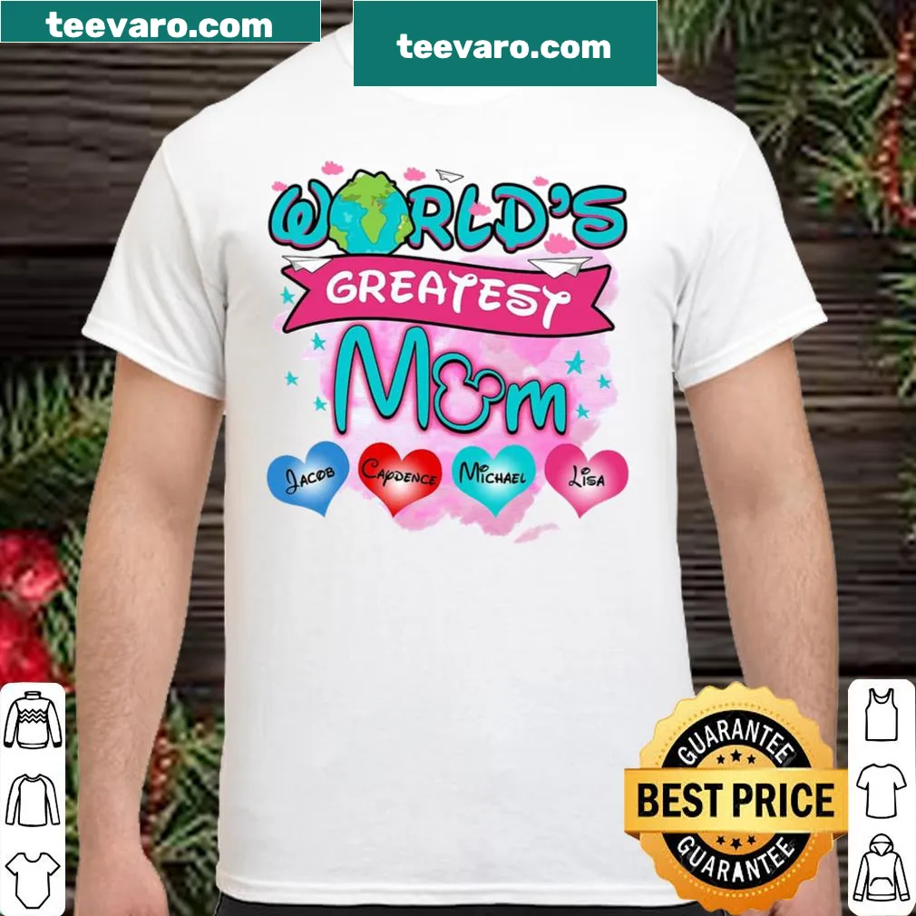 Sentimental shirt for moms with 'World's Greatest Mom' text