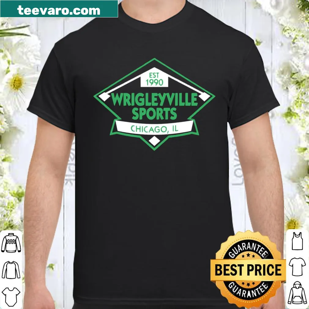 Wrigleyville sports shirt with bold typography