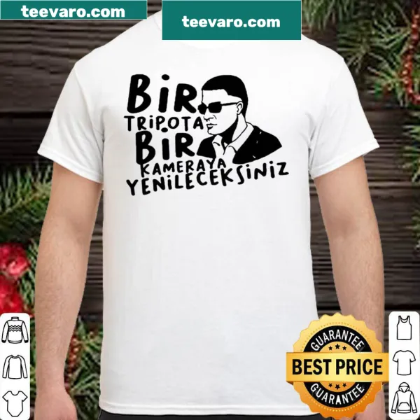 Typographic shirt featuring the bold word YENILECEKSINIZ