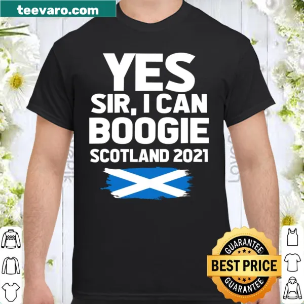 Football shirt with text Yes Sir I Can Boogie