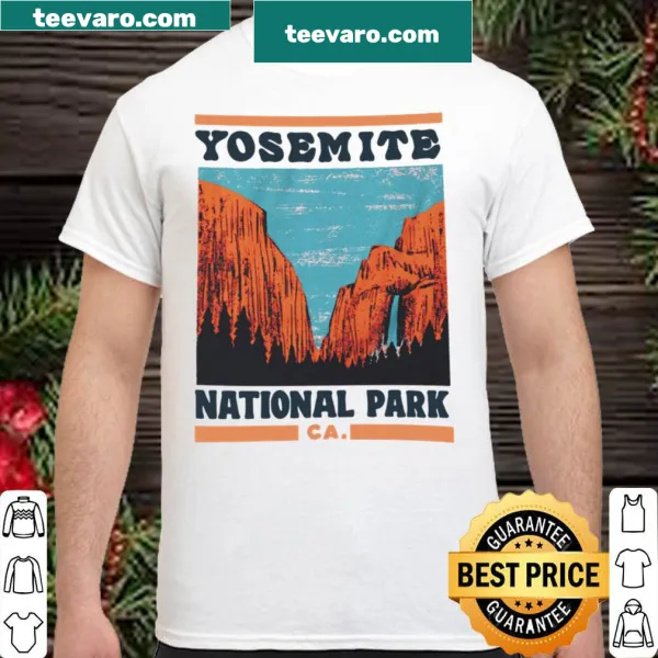 Illustrated Yosemite National Park shirt for nature lovers and outdoor enthusiasts