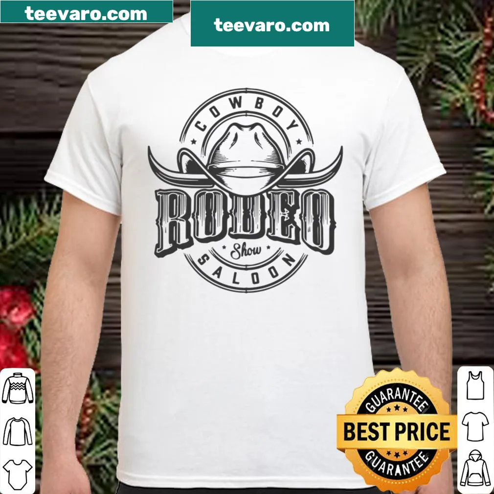 Rodeo-themed cowboy shirt design