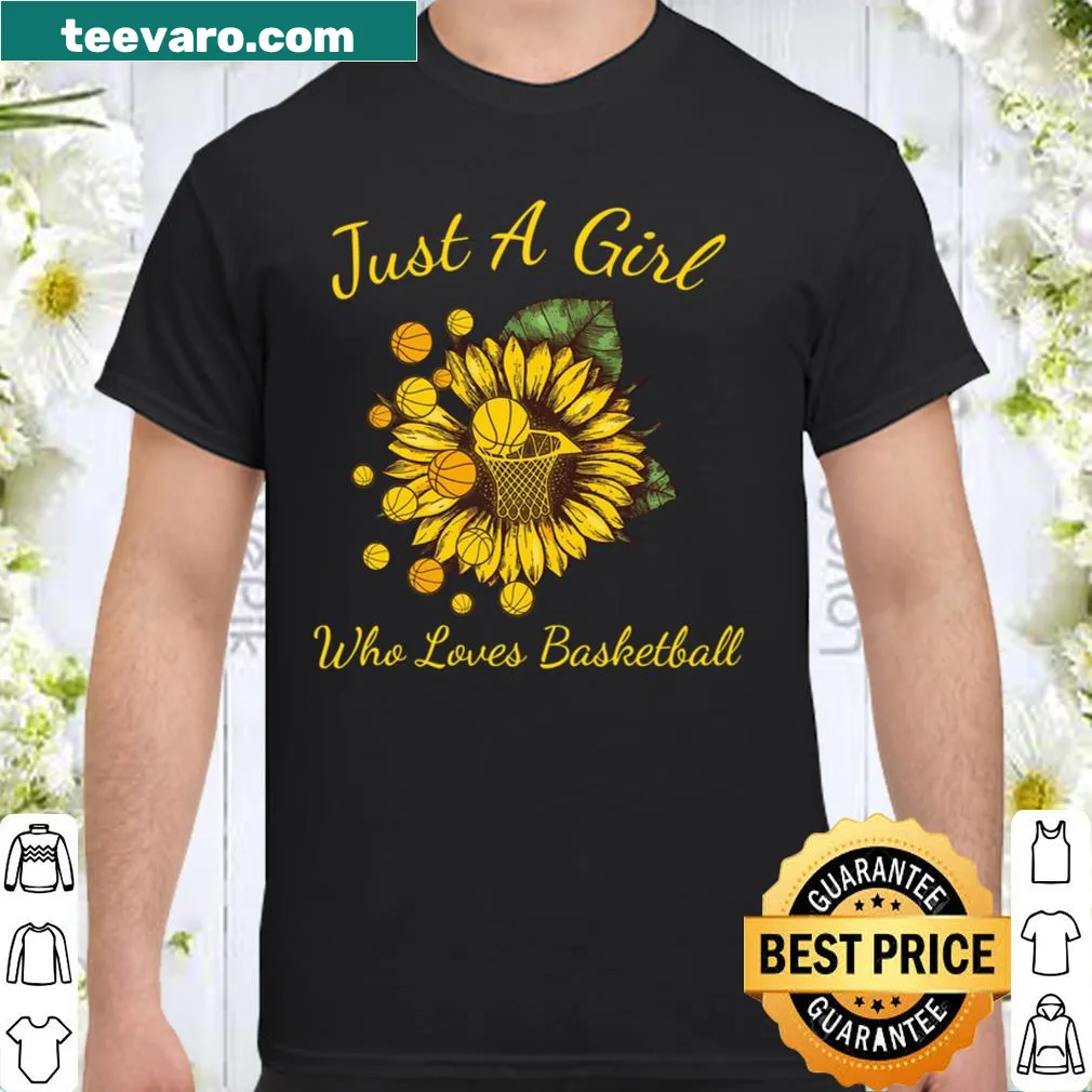 Playful typography shirt declaring love for basketball