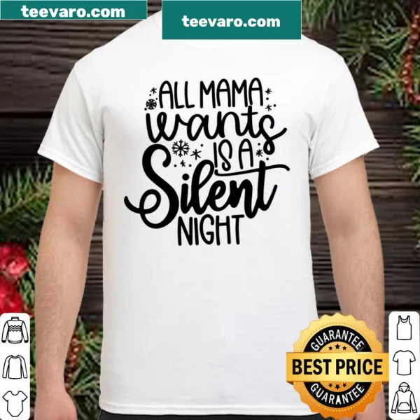 Festive typography shirt for women with a Christmas message