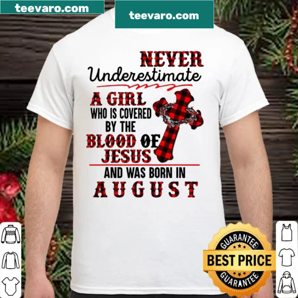 Sentimental birthday T-shirt with religious theme for August girls