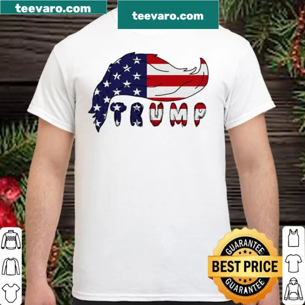 Trump 2024 T-shirt featuring a humorous graphic of Trump's hair