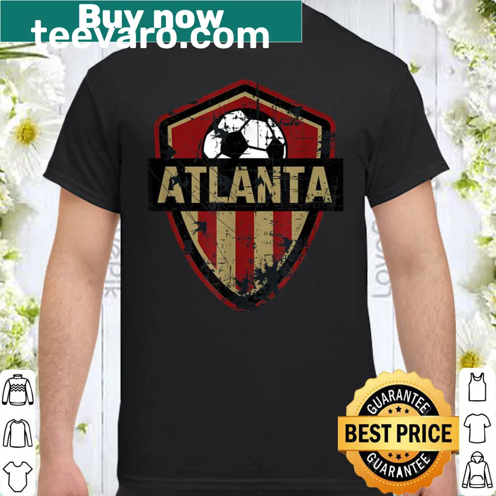 Atlanta soccer jersey-style shirt featuring FC United flag design