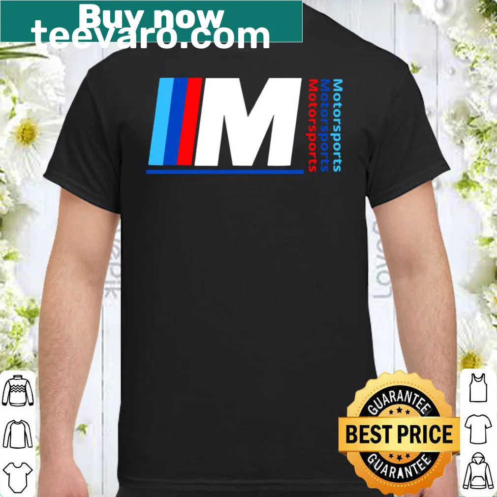 B.M.W. M Motorsports logo graphic shirt