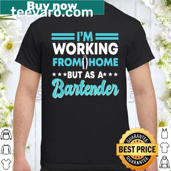 Bartender themed shirt with playful text about the profession