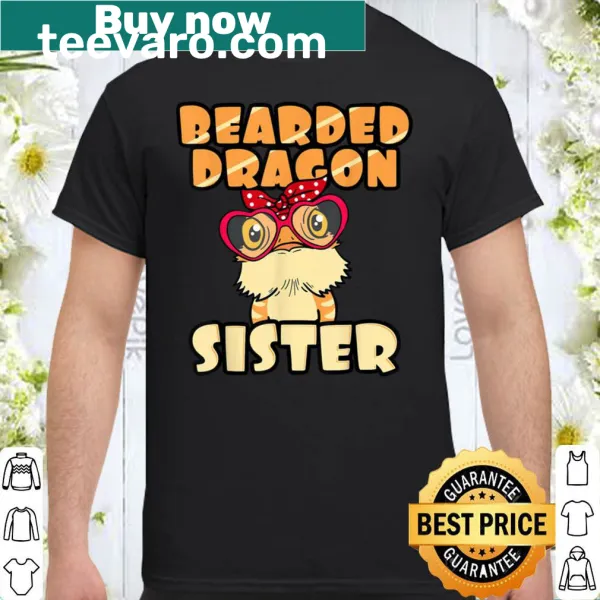 Illustrated shirt celebrating bearded dragons and pet ownership