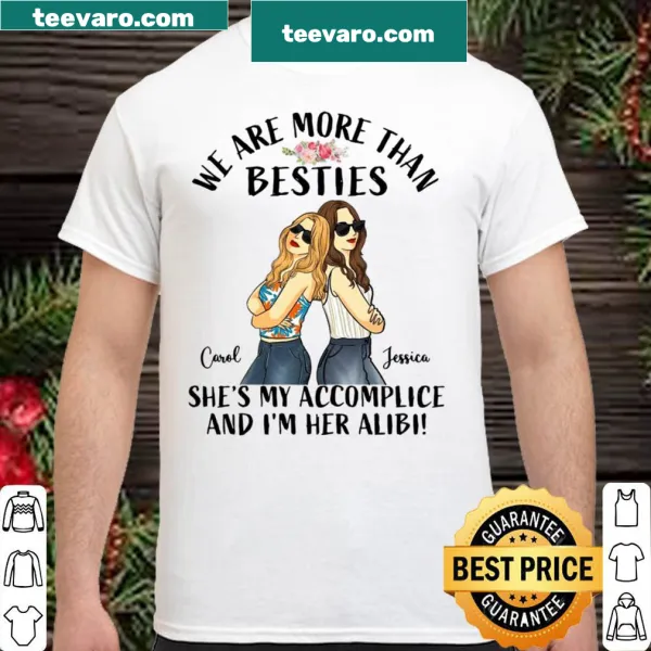 Personalized T-shirt celebrating best friends with the names Carol and Jessica.
