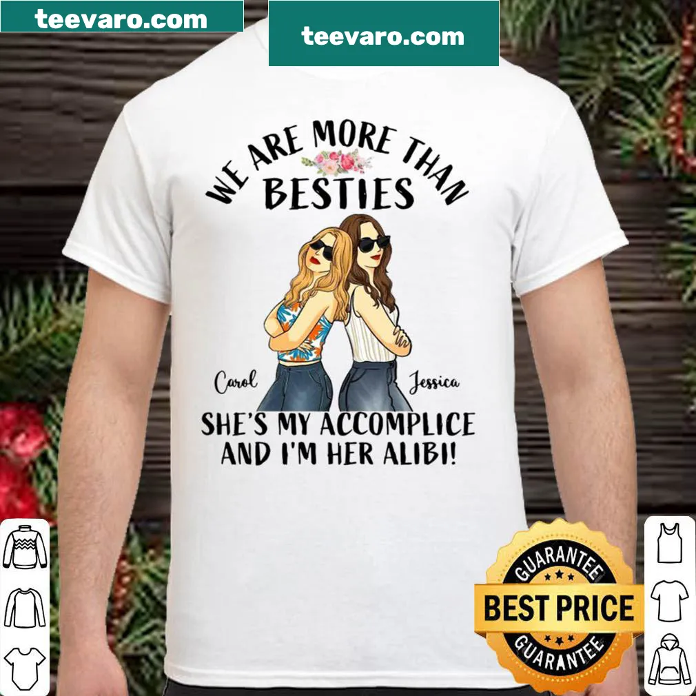 Personalized T-shirt celebrating best friends with the names Carol and Jessica.