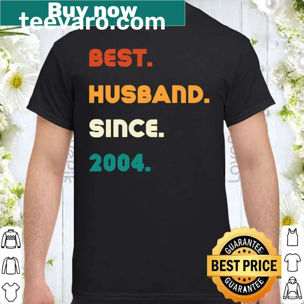 Best Husband Since 2004 T-shirt with simple text design