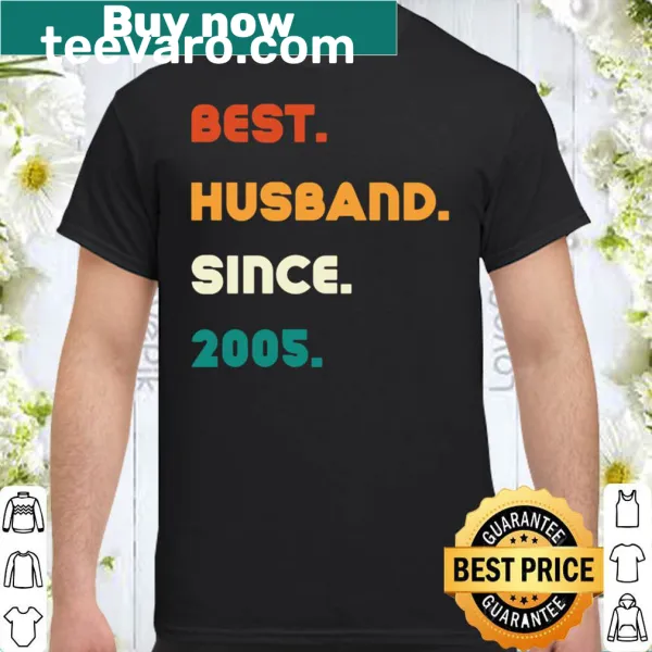 Best Husband Since 2005 T-shirt with simple text design