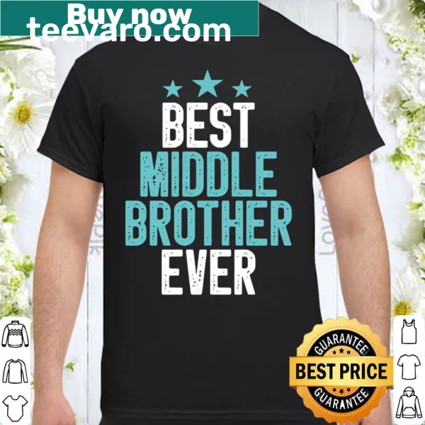 Funny vintage-style shirt for the best middle brother ever