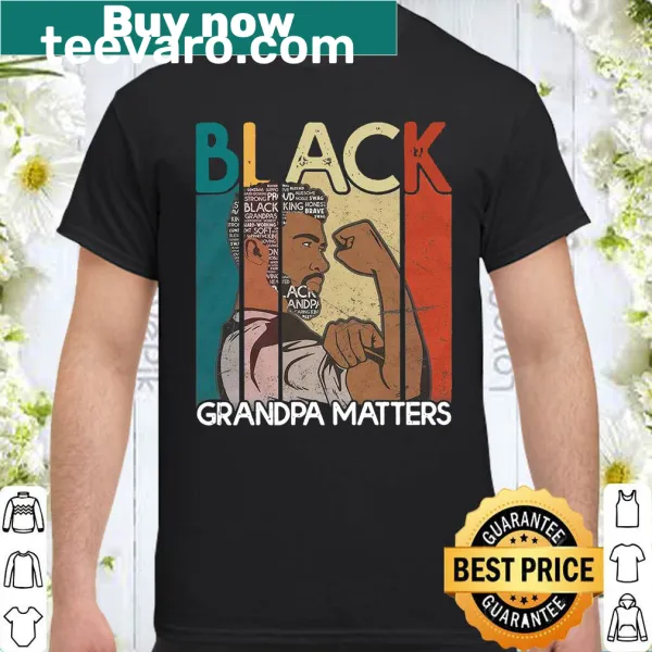 Proud shirt celebrating grandfathers with empowering message