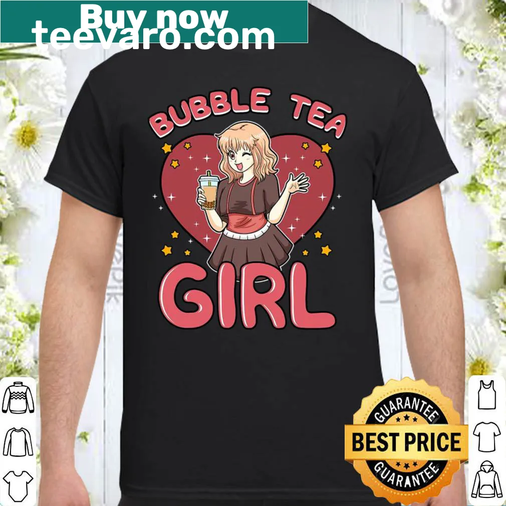 Bubble tea-themed t-shirt featuring boba tapioca pearls