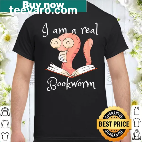 Bookworm t-shirt with literature-themed text