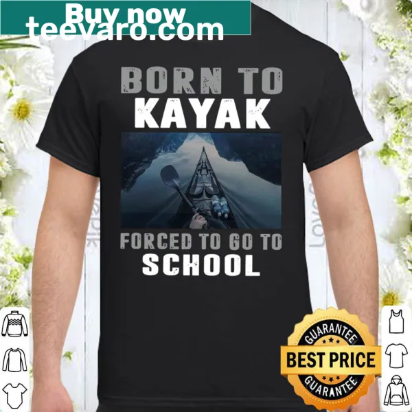 Kayaking themed shirt for students balancing school and adventure